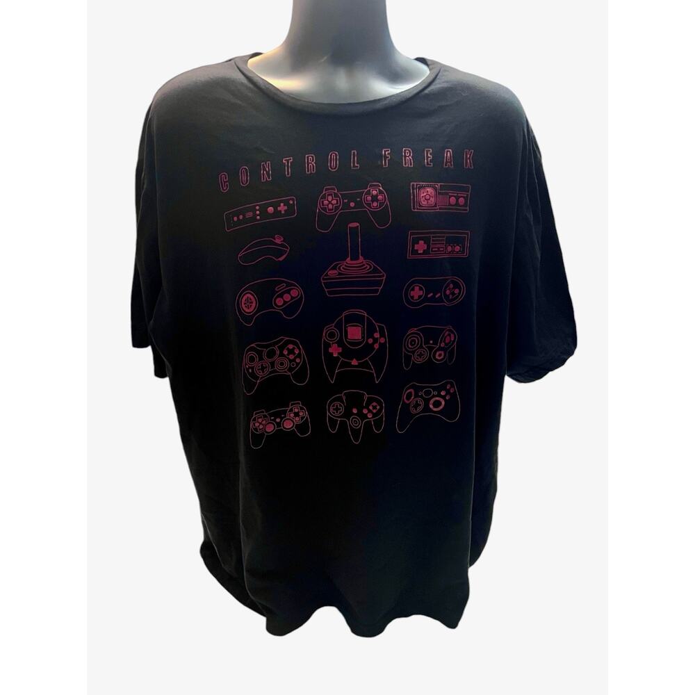 Control Freak Video Game Controls T-Shirt 3XL - Dreamcast, Nintendo, Xbox, Sega